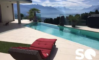 ---BEAUTIFUL CONTEMPORARY PROPERTY WITH STUNNING VIEW OVER THE LAC LEMAN---