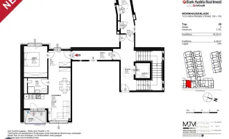 2-Zi + Loggia im 3. OG  +  Video - TOP 229