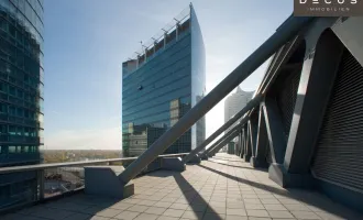 + + + TECH GATE VIENNA - Bauteil TOWER + + + Büro mit Ausblick in der DONAU-CITY + + +