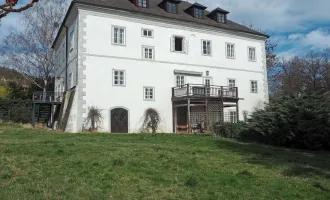Historisches Herrenhaus mit Nebengebäuden in schönster Alleinlage in NÖ