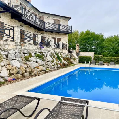 WUNDERSCHÖNE STEINHAUS VILLA MIT POOL UND GEILEN BLICK AUF MOTOVUN! - Bild 2