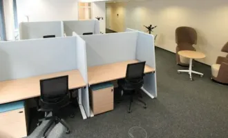 moderne möblierte Bürofläche in Büropark, 10 bis 15 Arbeitsplätze, kurze Mietbindung möglich