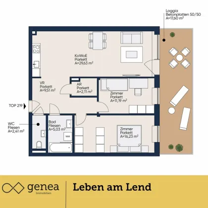 Pärchenglück im Lend | Provisionsfrei | Erstbezug | Home-Lend - Bild 2