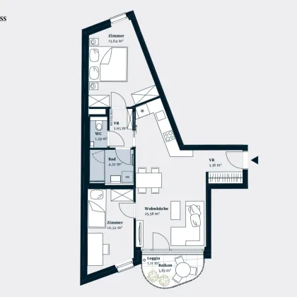 3-ZIMMERWOHNUNG MIT SÜD-/OSTBALKON - Bild 2