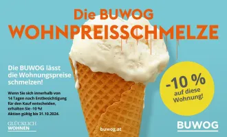 -10% BUWOG WOHNPREISSCHMELZE! PROVISIONSFREIE 3-ZIMMER WOHNUNG MIT LOGGIA IN DER FORSTHAUSGASSE!