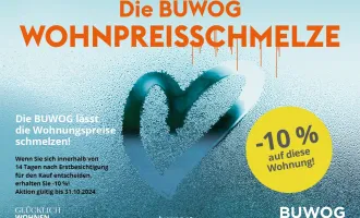 NUR MEHR BIS 31.10! -10% BUWOG WOHNPREISSCHMELZE! PROVISIONSFREIE 3-ZIMMER WOHNUNG MIT LOGGIA IN DER FORSTHAUSGASSE!