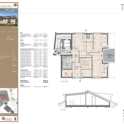 Voggenberg 2: 2-Zimmer-Dachgeschosswohnung Top 10 - Bild 2