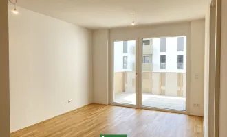 Tolle Balkon-Wohnung mit Weitblick im Neubau-Grätzel nahe U1 Kagraner Platz - Energie sparen und im Neubau wohnen!