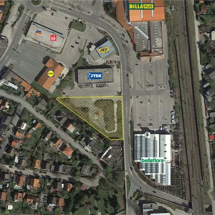 ***PREISREDUKTION*** Bad Vöslau: unbebautes Betriebsgrundstück (4.492 m²) in Frequenzlage neben JYSK zu kaufen - Bild 2