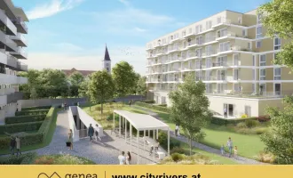 CITY RIVERS | Balkonwohnung mit begrüntem Innenhof | Neubau