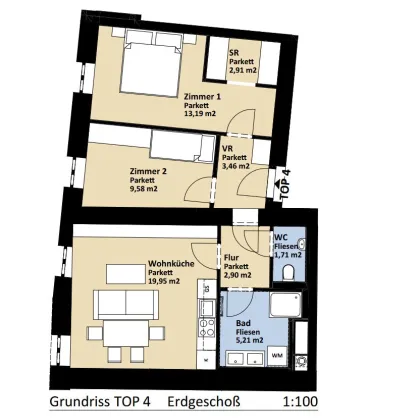 Neu - Korneuburg - Zentrale Lage - Altbau + Zubau + DG Ausbau + Tiefgarage mit 16 Stellplätzen - Provisionsfrei für Sie als Kunde - Bild 3