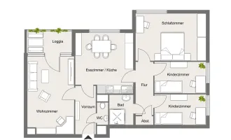 Freundliche Familienwohnung am Linzer Froschberg