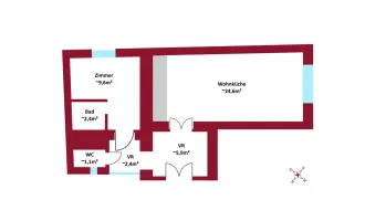 Sanierungsprojekt - U1 vor der Tür - Hofruhelage -  Südlage - Top-Infrastruktur - Hauptbahnhof ums Eck