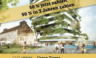 AKTION 50/50 | Gepflegte Grünflächen und beste Infrastruktur | Green Tower | Provisionsfrei