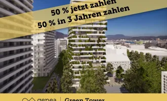 AKTION 50/50 | Grüner Wohntraum | Provisionsfrei | Green Tower in Reininghaus mit Blick auf den Schloßberg