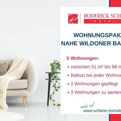 Paket mit 5 Wohnungen mit Balkon - Bild 2