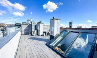 Blick über Wien - Stilvolle 4-Zimmer-Maisonette mit eigener Dachterrasse und Weitblick!