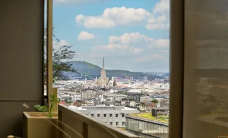 WHAT A VIEW! Moderne, möblierte Terrassenwohnung am Hauptbahnhof