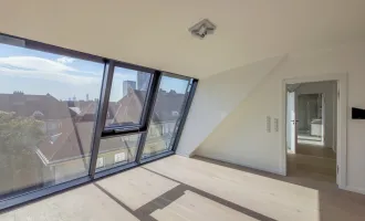 Modernes Wohnen im Altbau: Exklusiver Dachgeschossausbau mit Dachterrasse und Skyline-View!