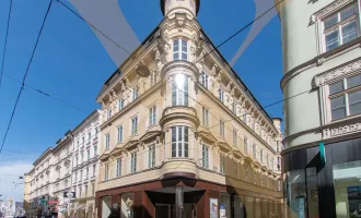 Moderne, klimatisierte Geschäftsfläche mit hoher Fußgängerfrequenz in der Linzer Innenstadt zu vermieten