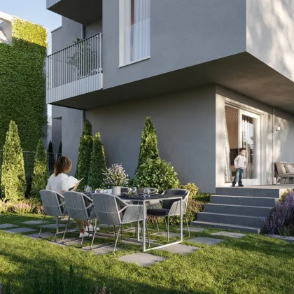 Moderne Erstbezug Neubauwohnung mit Terrasse und Garten an der Alten Donau - Bild 3