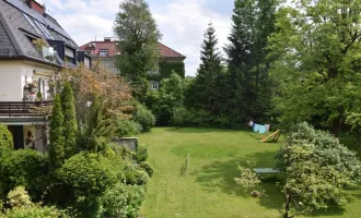 NÄHE FESTSPIELHAUS: Repräsentative 6,5-Zi-Etagen-Wohnung (ca.162qm NFL) mit Terrasse in parkähnlichem Garten (renovierungsbedürftig)