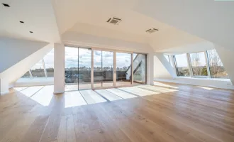 Luxuriöses Penthouse mit Terrassen und Garagen mit Erdwärmeheizung in Toplage (befristet vermietet)