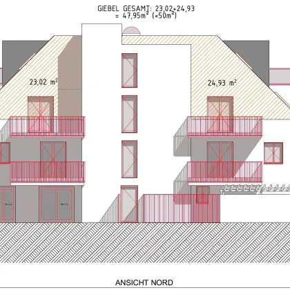 720m² Grundstück mit bewilligtem Projekt gewichtete Fläche 854,57 m² + Gärten* - Bild 2