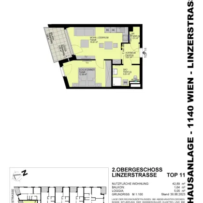 PROVISIONSFREI: 2 Zimmerwohnung im 14. Bezirk - Top 11 - Bild 2