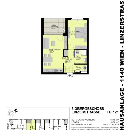 Gemütliche 2 Zimmerwohnung mit Loggia im 14. Bezirk - Top 21 - Bild 2