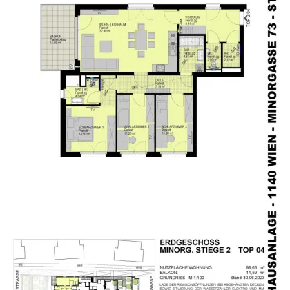 Helle 4-Zimmer-Wohnung in Hütteldorf - Top 2.04 - Bild 2