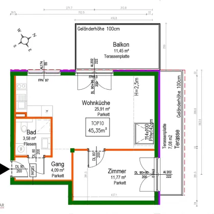 NEU! EXKLUSIV ++16 MODERNE NEUBAUWOHNUNGEN ++ BEZUGSFERTIG ++ IN TOP-LAGE ++ NÄHE U2 ASPERNSTRASSE ++ 10 TIEFGARAGENPLÄTZEN ++ 1220 WIEN - Bild 2