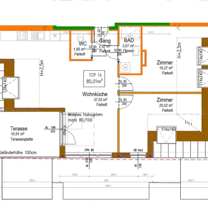 NEU! EXKLUSIV ++16 MODERNE NEUBAUWOHNUNGEN ++ BEZUGSFERTIG ++ IN TOP-LAGE ++ NÄHE U2 ASPERNSTRASSE ++ 10 TIEFGARAGENPLÄTZEN ++ 1220 WIEN - Bild 2