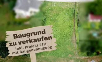 Schöner, erhabener Baugrund mit Donaublick - ink. EFH-Projekt mit Baugenehmigung!
