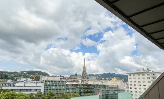 Exklusiv: Klimatisiertes Penthouse-Büro mit Dachterrasse