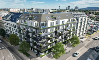 TOP Neubauprojekt! Ideale, hofseitige Kleinwohnung mit Loggia und Terrasse + Beste Anbindung und Infrastruktur + Garagenplatz optional! Jetzt Vorteile zum Projektstart sichern!