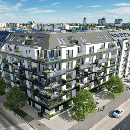 TOP Neubauprojekt! Ab ins Dachgeschoss mit 2 Terrassen + Beste Anbindung und Infrastruktur + Garagenplatz optional! Jetzt Vorteile zum Projektstart sichern! - Bild 2