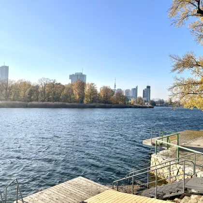 Einzigartig: Luxus-Gartenwohnung | 1. Reihe Alte Donau mit Blick auf die Wiener Skyline | Rarität - Bild 2