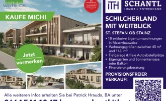 Projekt Schilcherland mit Weitblick - Wundervolles Neubauprojekt: Zentrum St. Stefan ob Stainz - 18 TOP WOHNUNGEN (ca. 1.468 m²) & SUPERMARKT (BEREITS VERMIETET - ca. 802 m²) INKL. BAUBEWILLIGUNG