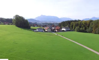 BAUGRUNDSTÜCK IM GRÜNEN MIT STADT- UND BERGBLICK