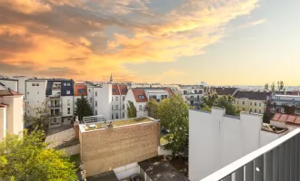 3-Zimmer Dachgeschosswohnung im 1.DG mit großem innenhofseitigem Balkon