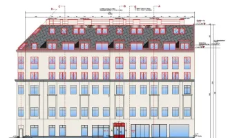 Aufstockung und Dachgeschoß-Ausbau nahe Goldschlaggasse