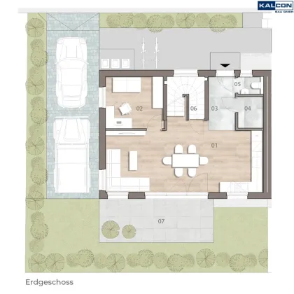 Schlüsselfertiger 148m² Familienwohn(t)raum | 6 Zimmer | S-Bahn-Nähe | Eigengärten | Terrassen | Luftwärmepumpe | Ziegelmassiv-Bauweise | Grünruhelage | KFZ-Stellplätze + Lademöglichkeit E-Autos | PROVISIONSFREI - Bild 3