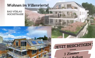 PROVISIONSFREI | Wohnen im Villenviertel | 3 Zimmer Wohnung mit Balkon (1.OG) inkl. Tiefgaragenstellplatz | Hochstraße | Fertigstellung Q1/2025 (Gebäude C - Top 10)