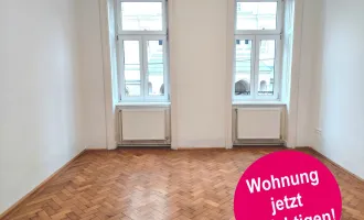 Altbauwohnung mit Blick auf Wiens historische Architektur