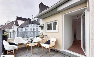 Lichtdurchflutete Dachgeschoß-Maisonette mit optimaler Aufteilung für viel Privatsphäre und großzügiger Ostterrasse