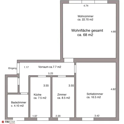 Nähe Flughafen Wien++2401 Fischamend am Markt++ Sehr gepflegte 3- Zimmer Neubauwohnung ++ Geeignet für Paare und Jungfamilien als auch für Investoren als Geldanlage++ - Bild 2