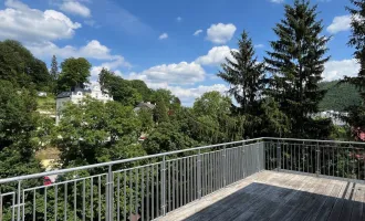 Exklusive Dachterrassen-Maisonette in sensationeller Zentrumslage mit Wienerwald-Blick