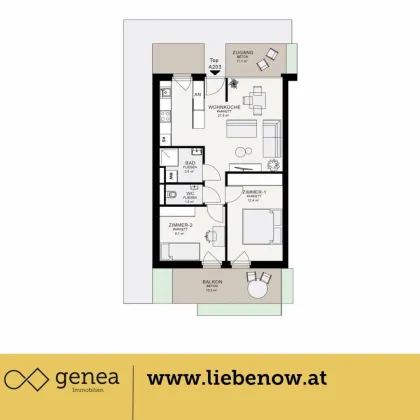 Ihr Traumzuhause erwartet Sie: Liebenow Residences in Graz-Süd - Anlegerwohnung - Bild 2