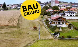 GROSSES BAUGRUNDSTÜCK IN LEICHTER HANGLAGE NAHE DEM ORTSZENTRUM